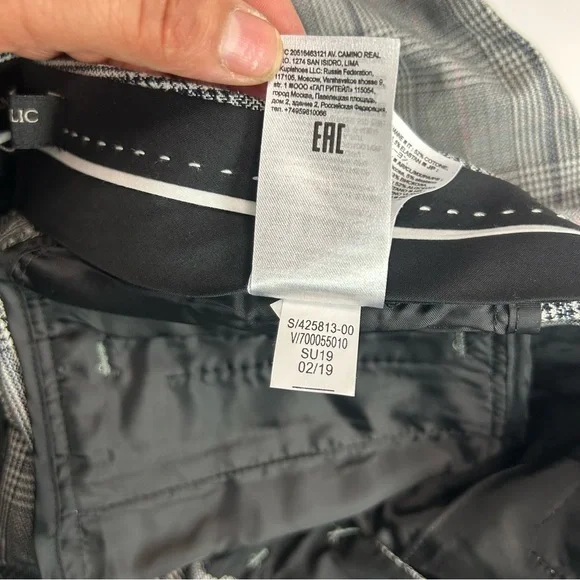 Banana republic Sloan plaid slim ankle pants size 2 mid rise multicolor - Picture 12 of 13